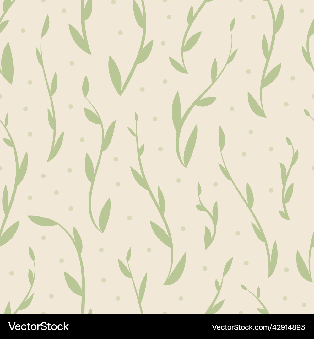Leafy Botanical Pattern vector image
