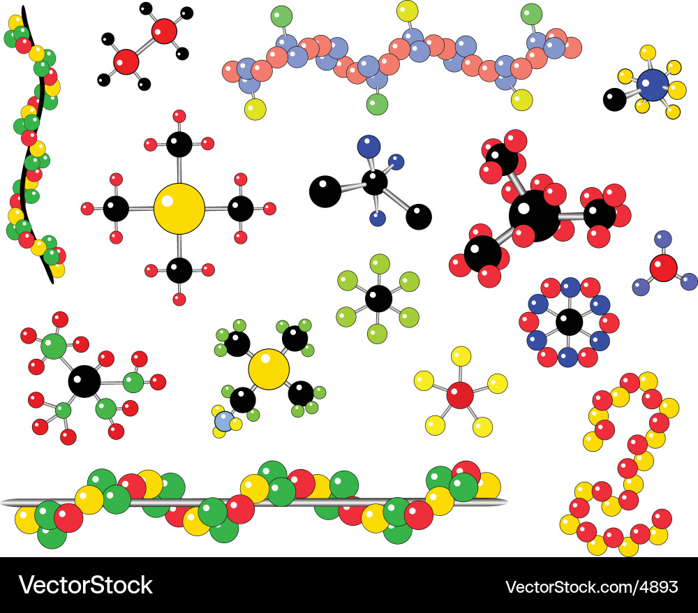 Molecular Structures vector image