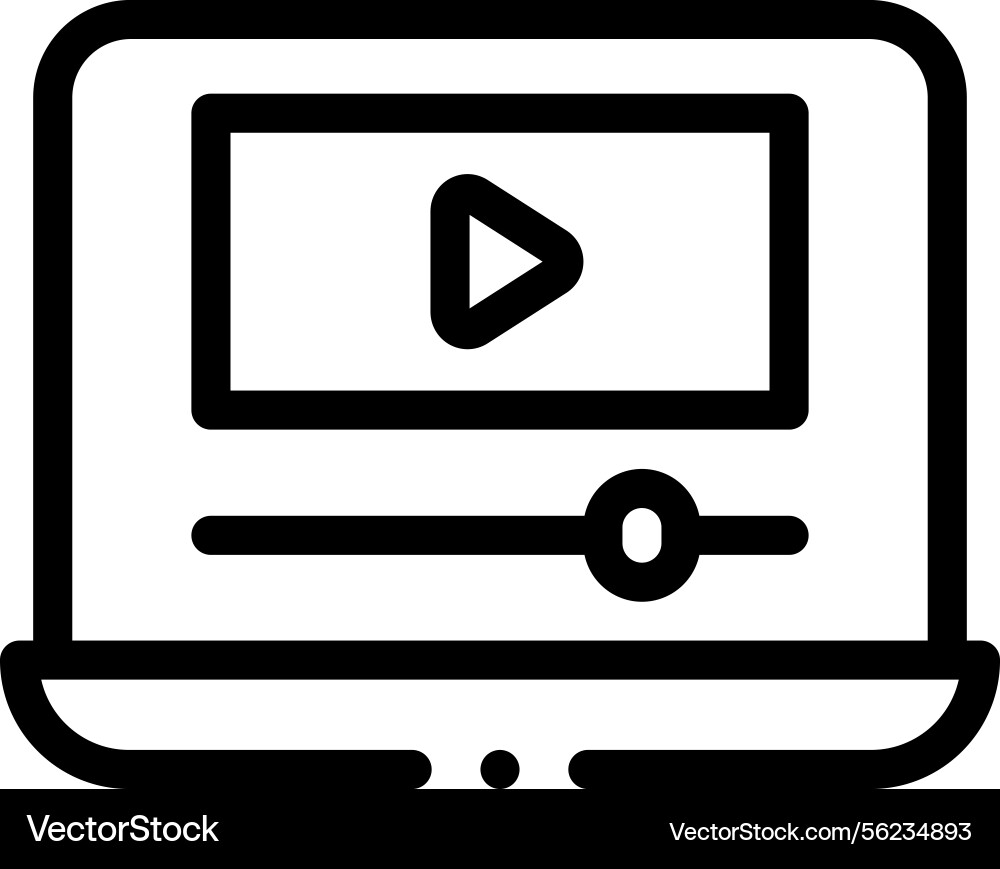 Play with child icon thin linear style design vector image