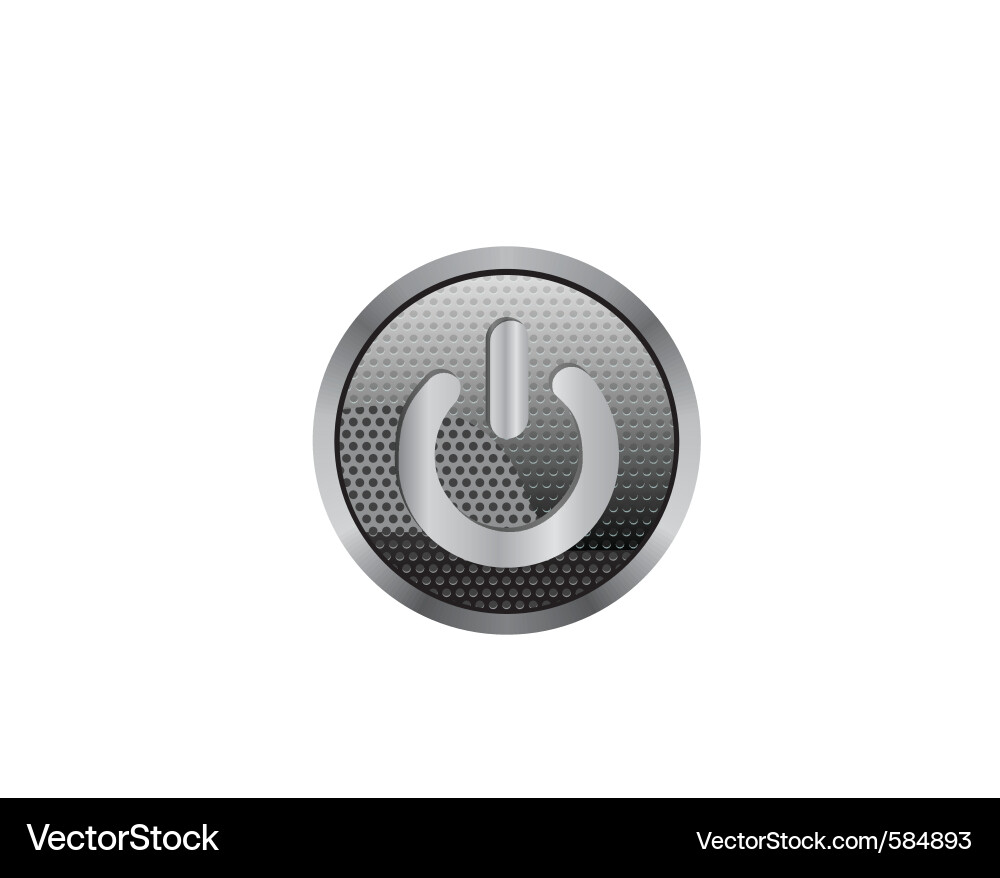 Power button vector image