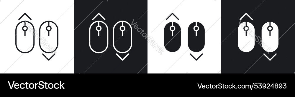 Scroll down up icon Scroll down up icon vector image