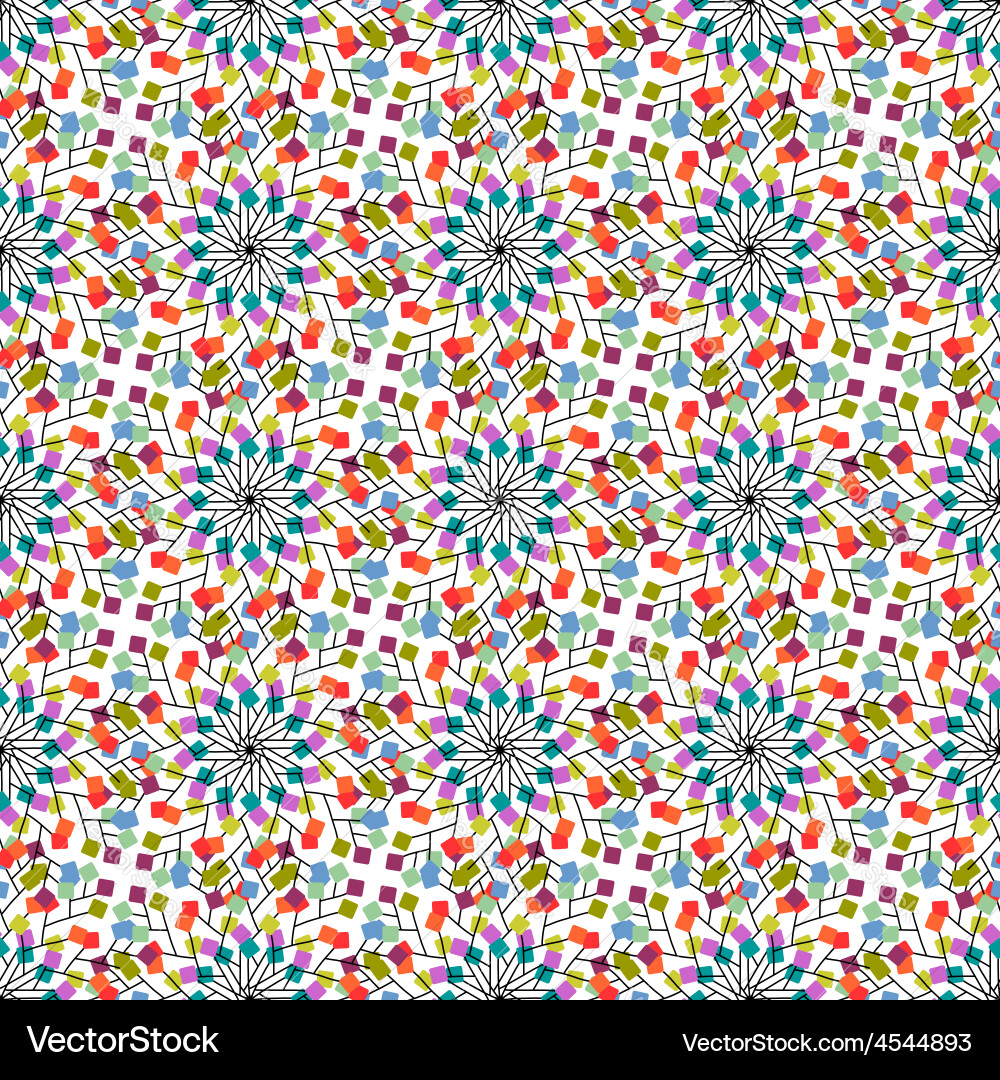 Seamless pattern of colored squares Vector Image