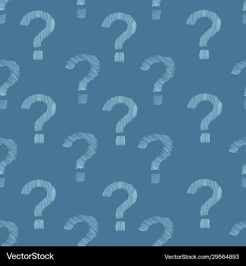 Seamless pattern question marks quiz background Seamless pattern question marks quiz background vector image