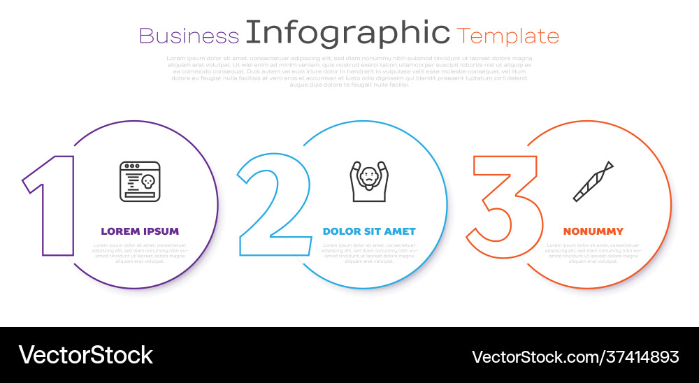 Set line system bug thief surrendering hands up Vector Image