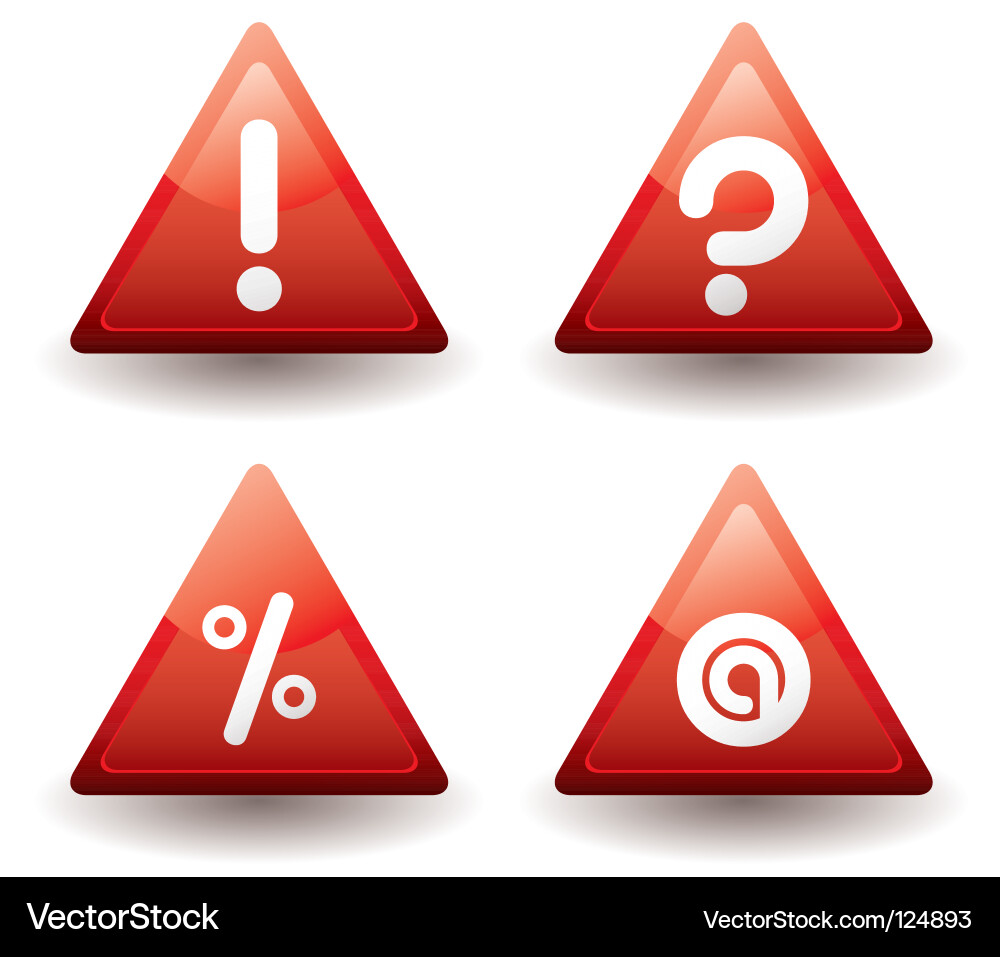 Sign triangle Vector Image
