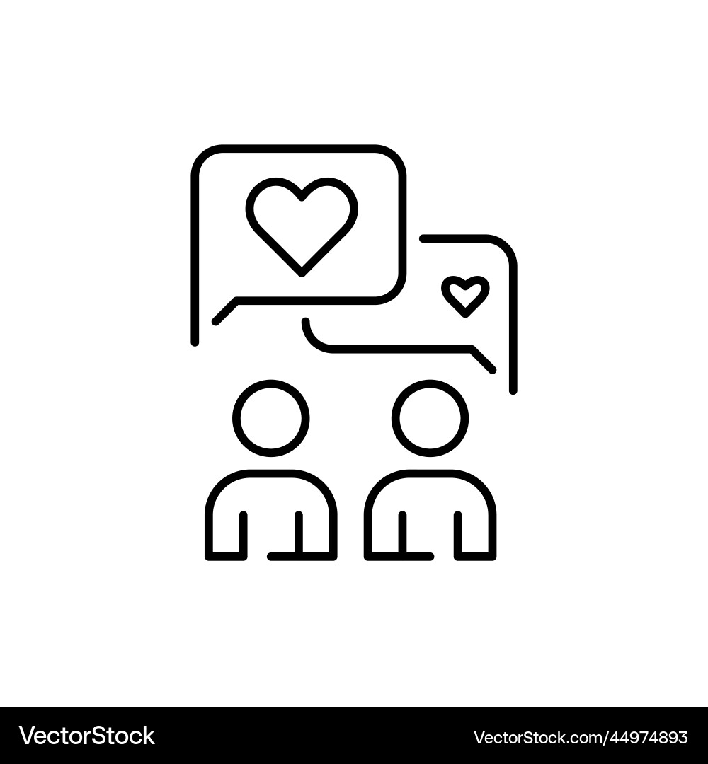 Social media users exchanging like messages pixel Vector Image