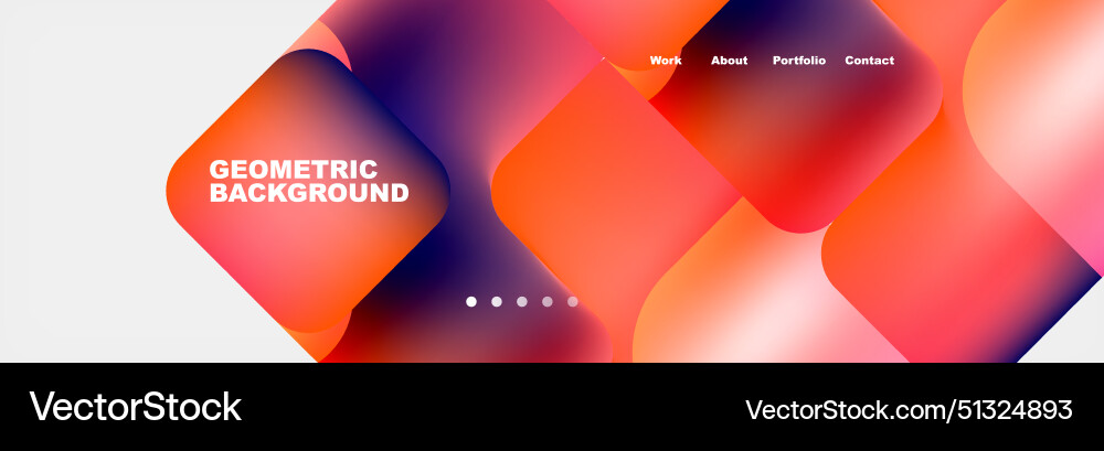 Square internet web page design template Square internet web page design template vector image