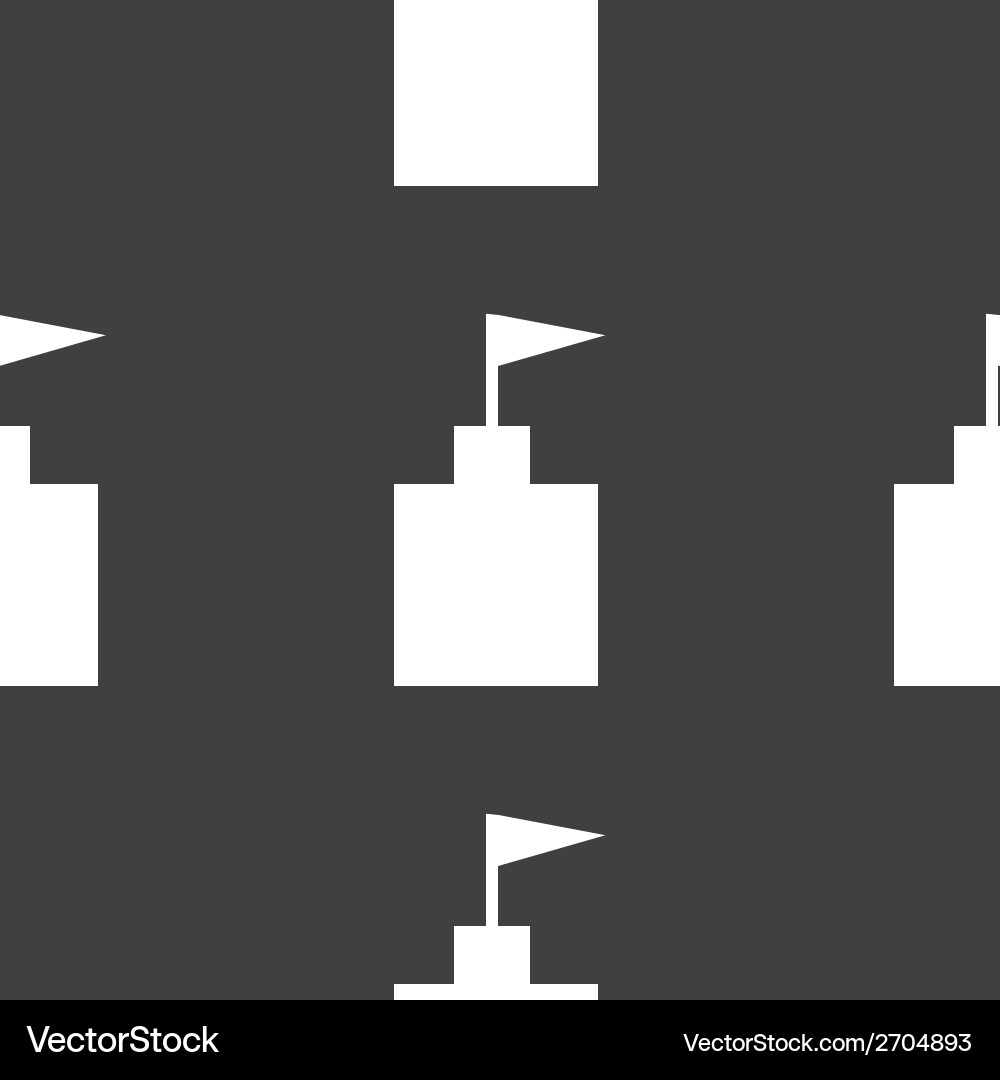 Tower web icon flat design seamless gray pattern Vector Image