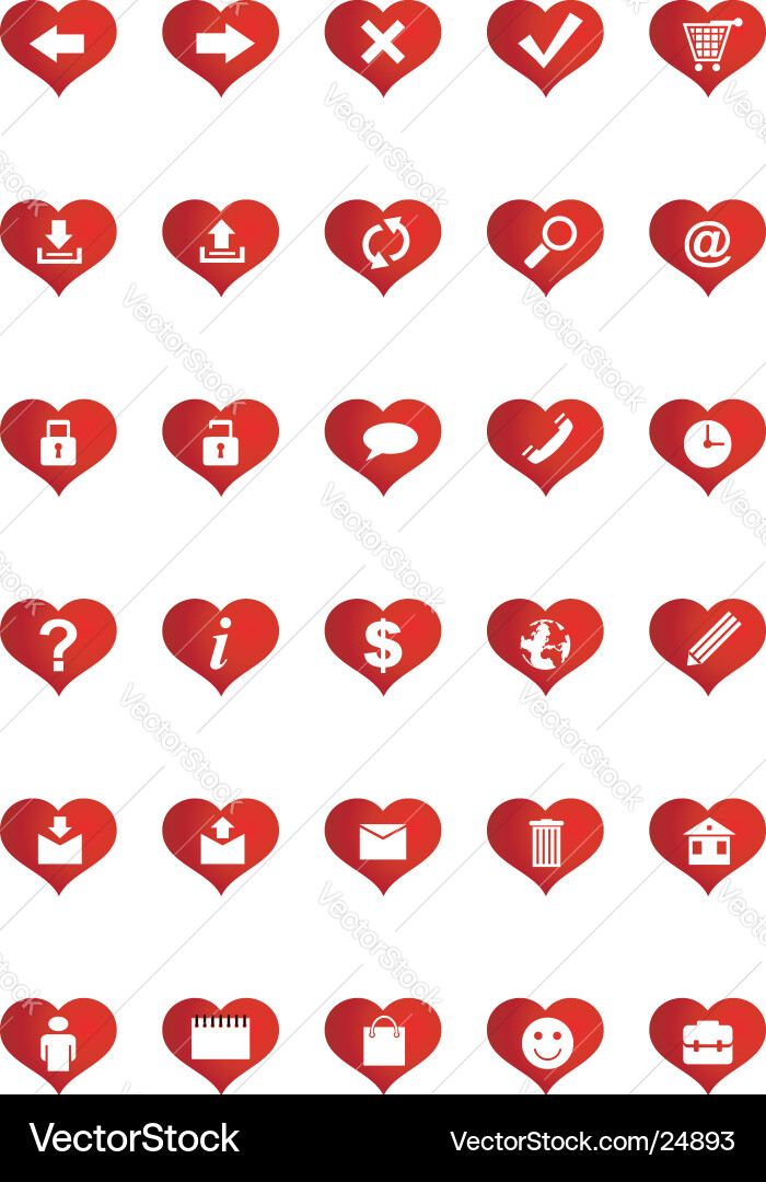 Web Icons Set - Digital Communication Vector Image