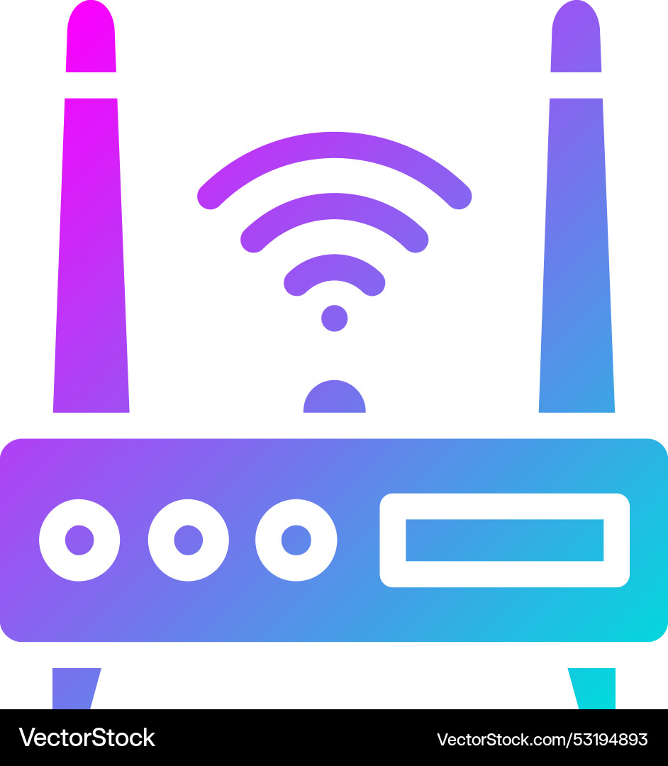Wifi router icon design Vector Image