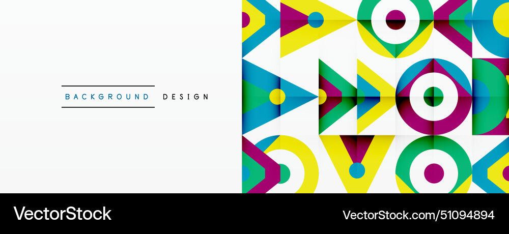 A colorful geometric pattern with arrows A colorful geometric pattern with arrows Vector Image