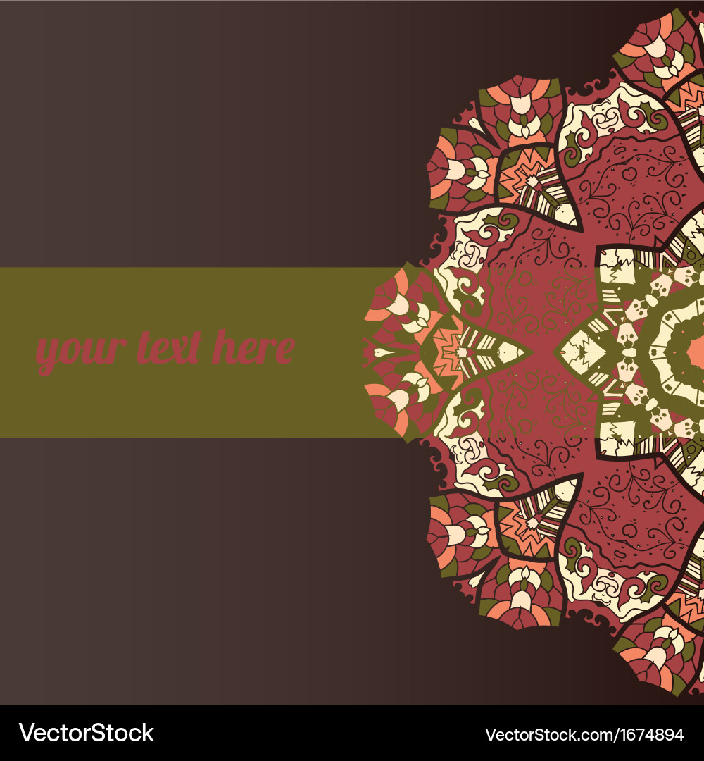 Abstract background with frame for text vector image