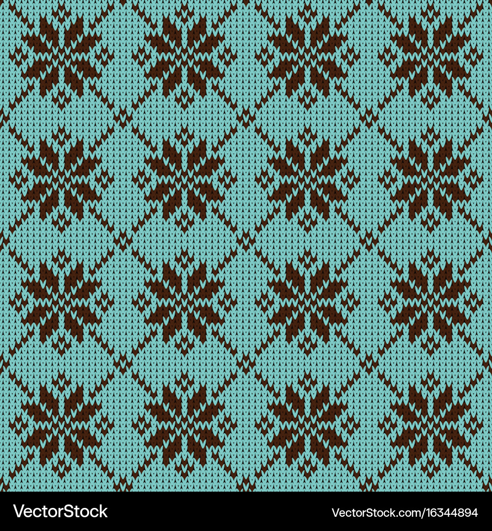 Abstract pattern with seamless knitted texture vector image