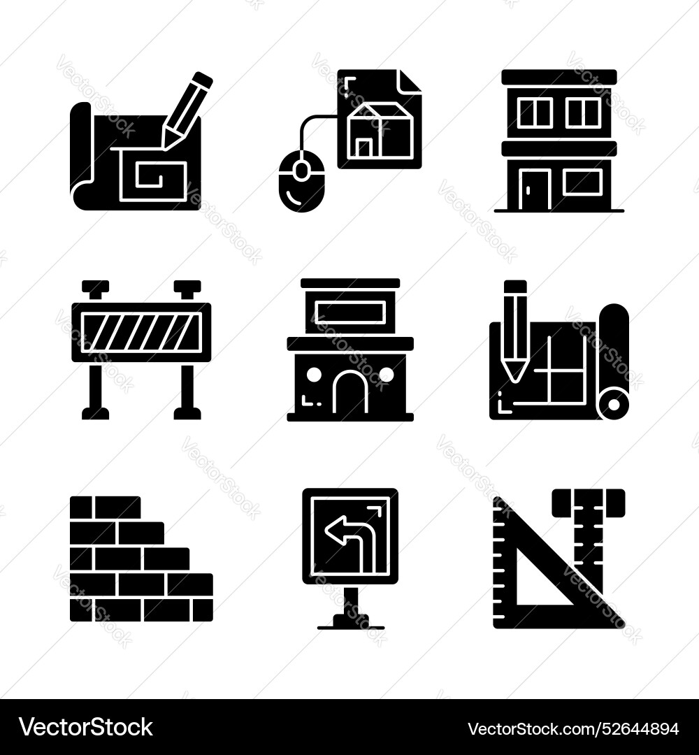 Amazing architecture and construction icons set Amazing architecture and construction icons set Vector Image