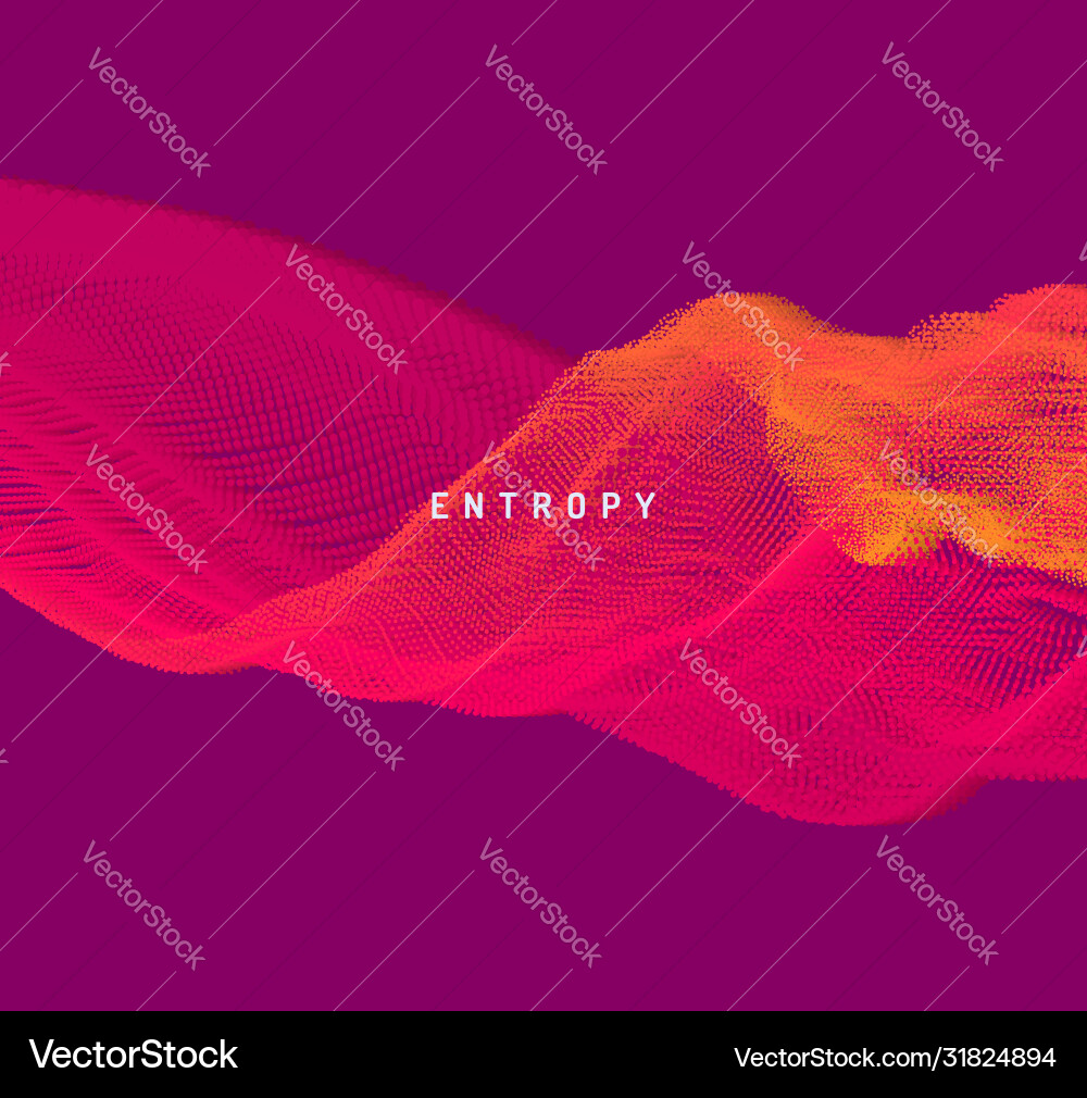 Array with dynamic emitted particles water splash Vector Image