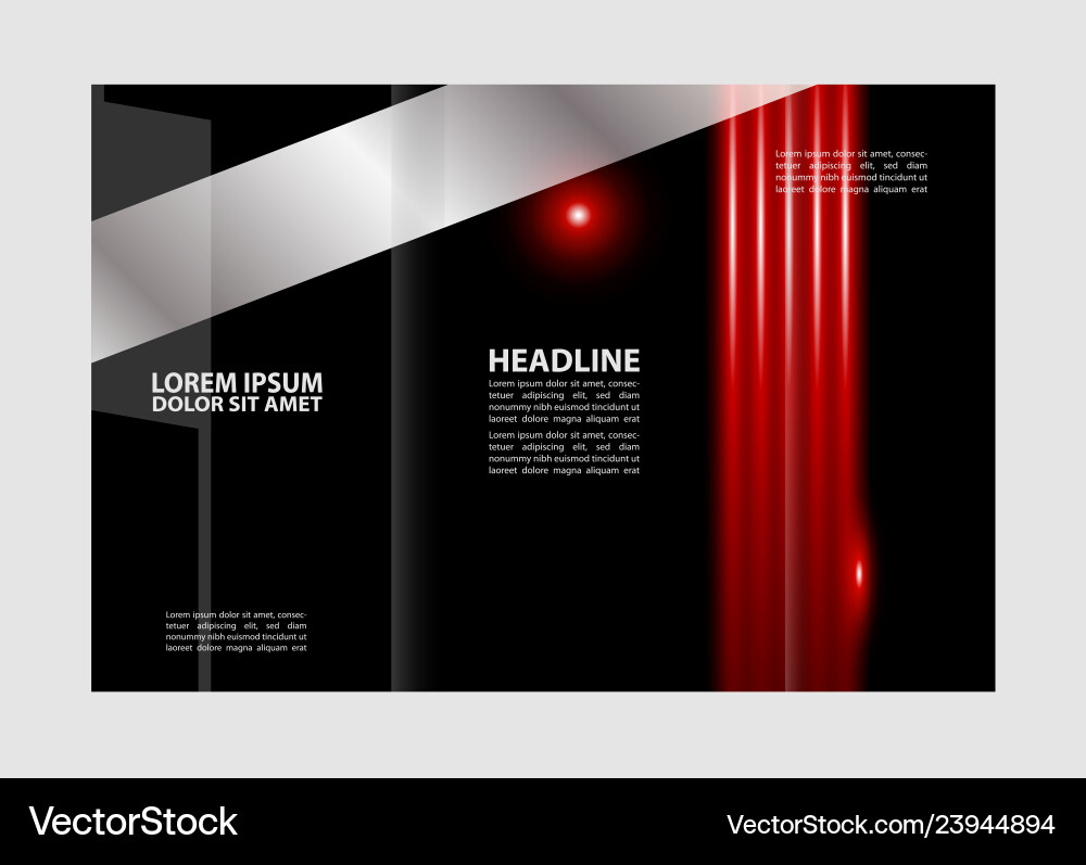 Brochure template design with elements eps Vector Image