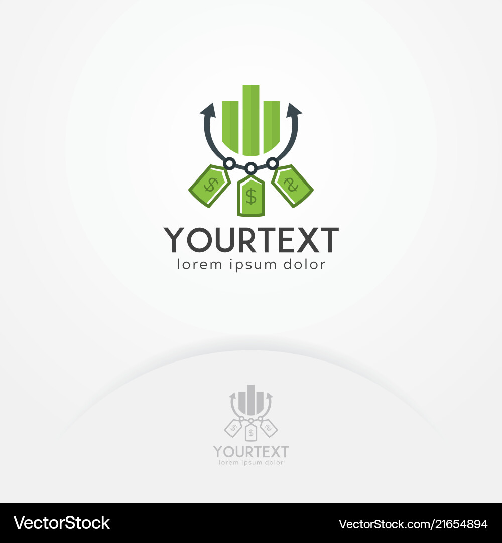 Finanzmarkt Logo Design Finanzmarkt Logo Design vektorbild