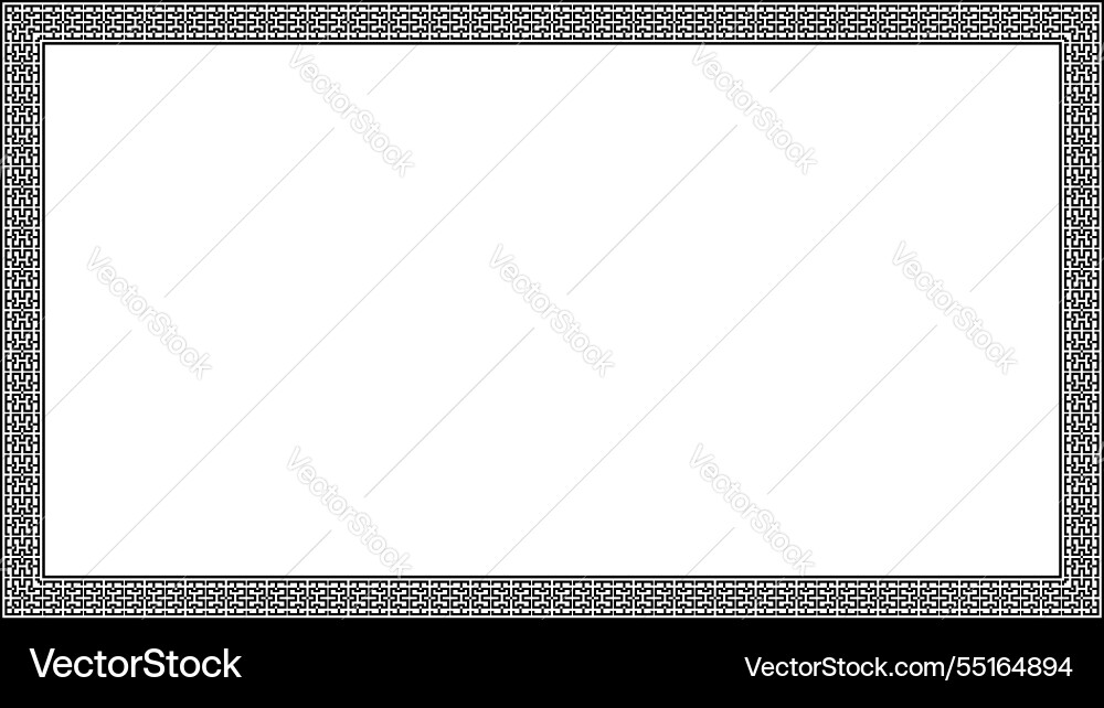 Frame border geometric seamless pattern vector image