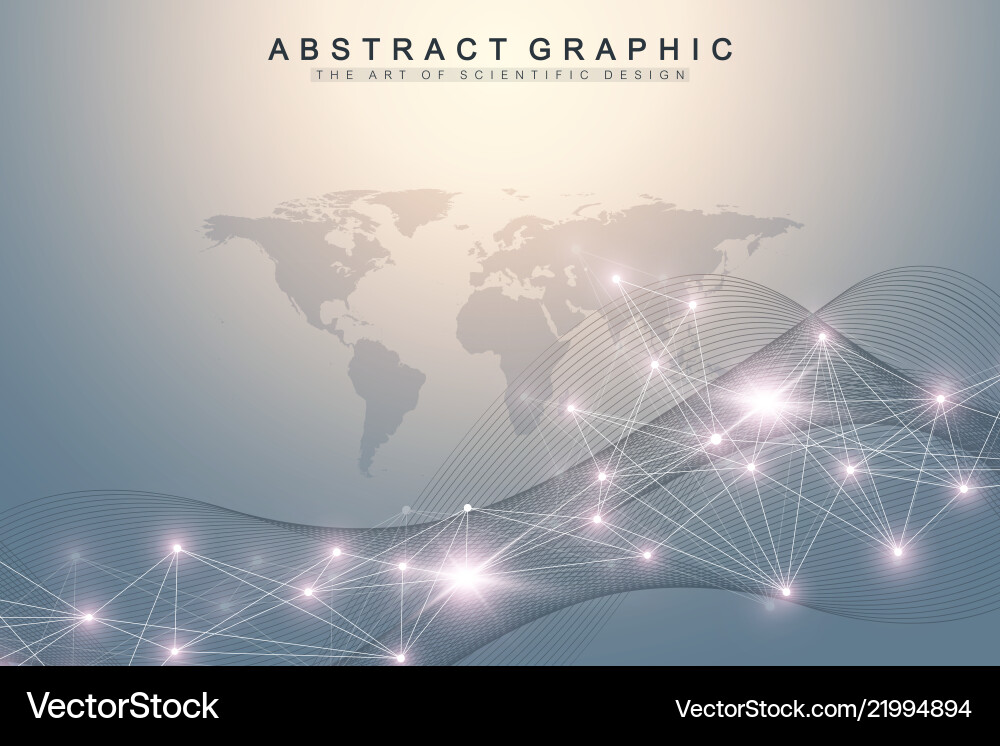 Geometric abstract background with connected lines Geometric abstract background with connected lines vector image