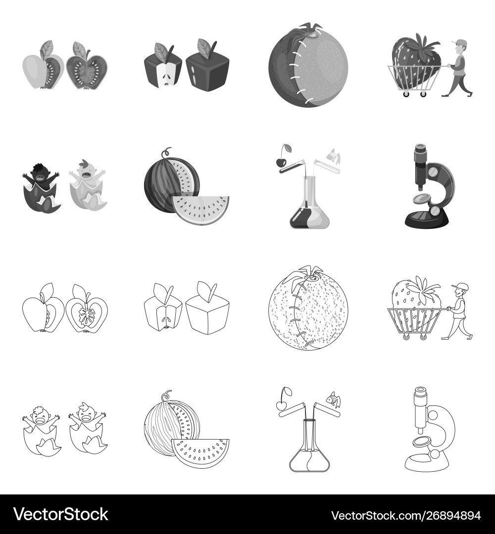 Isolated object test and synthetic sign vector image