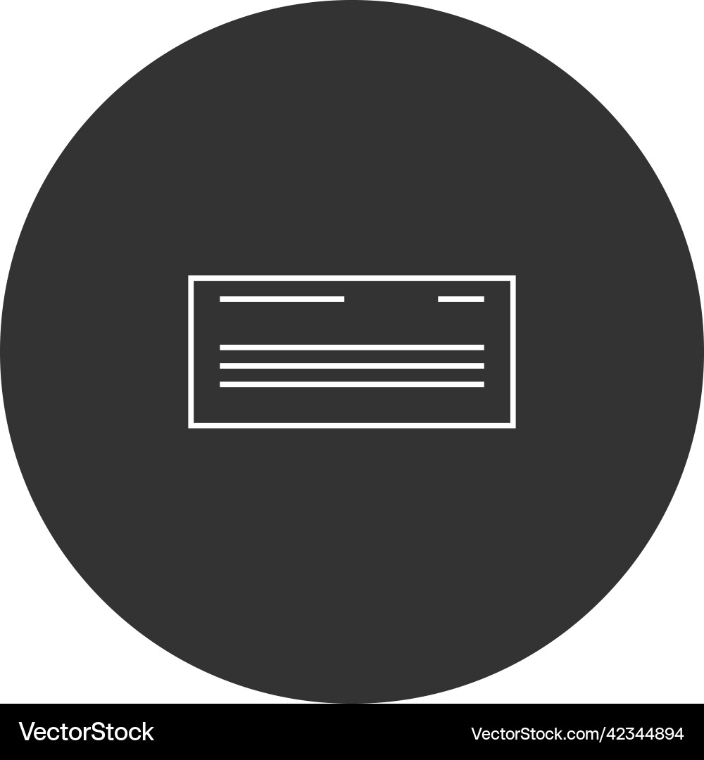 Mail envelope icon message line Vector Image