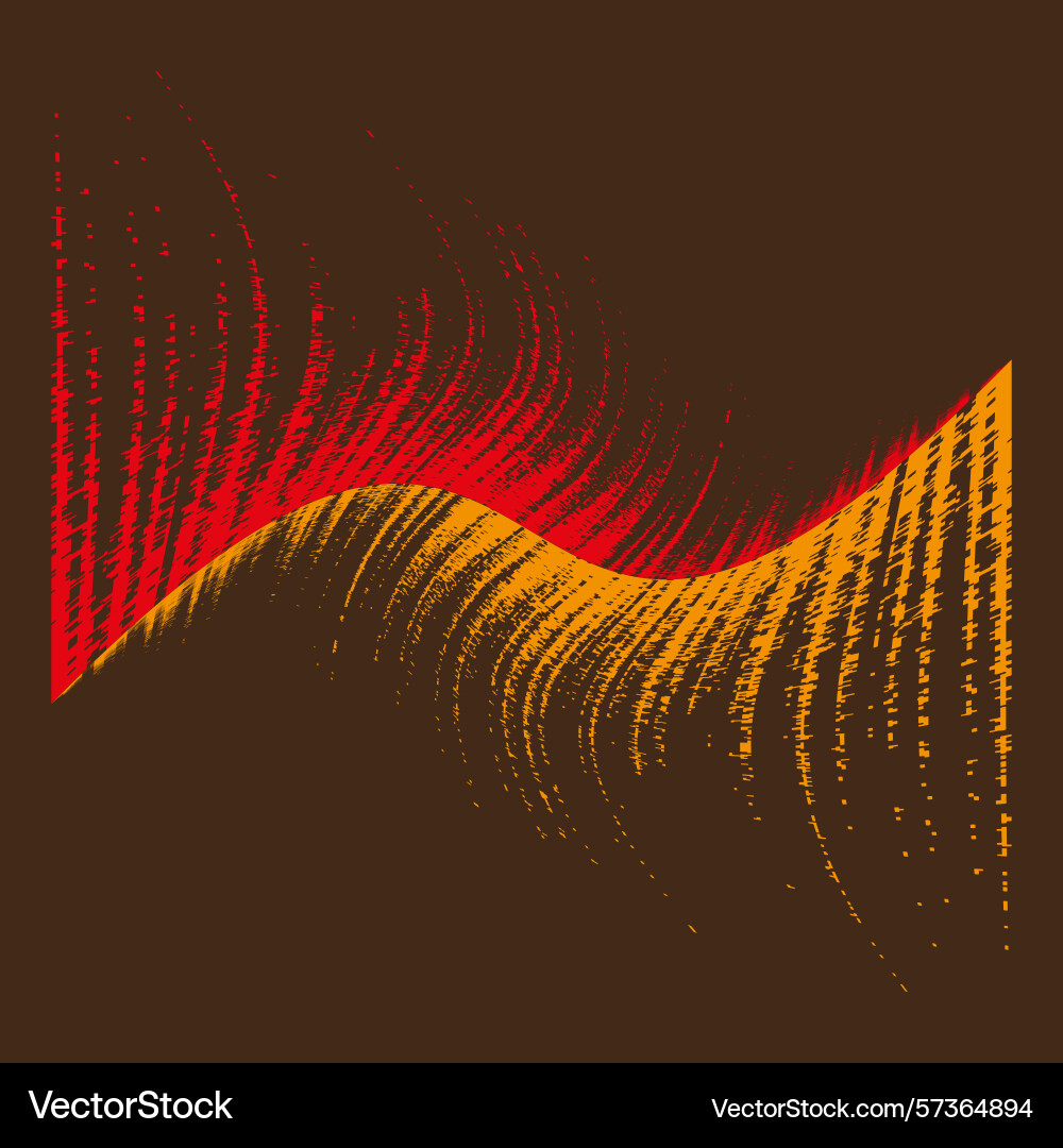 Wave icon pattern red gradient symbol curved flow Wave icon pattern red gradient symbol curved flow vector image