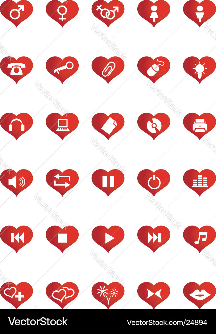 Web Icons Set Vector Image