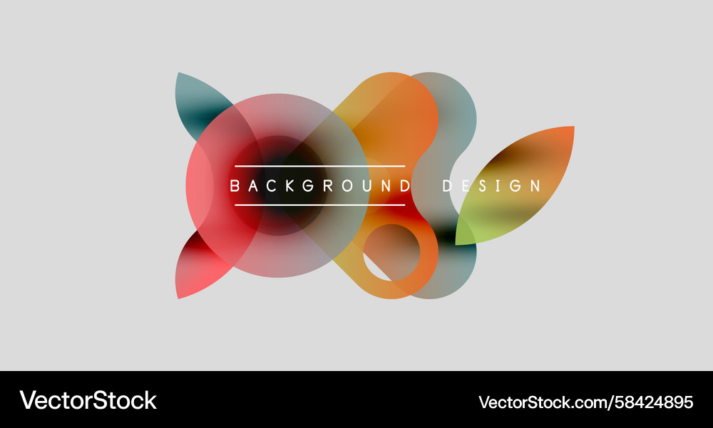Abstract colorful shapes overlap modern design Vector Image