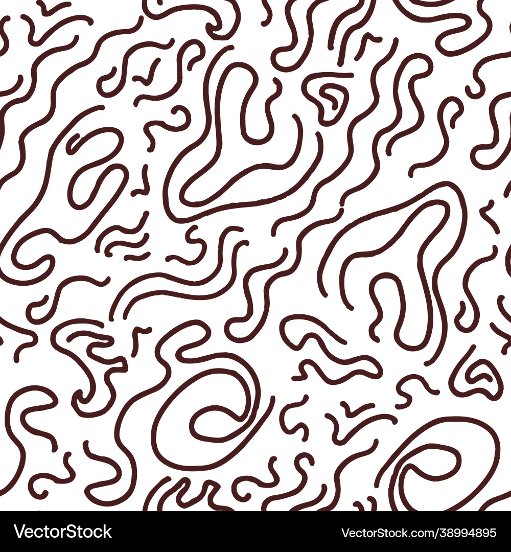 Curved and wavy lines abstract seamless pattern Curved and wavy lines abstract seamless pattern vector image