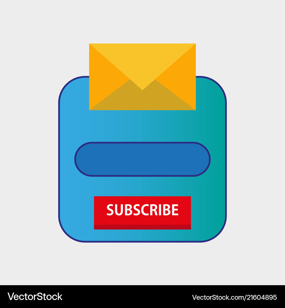 Email subscribe newsletter popup form template Email subscribe newsletter popup form template Vector Image