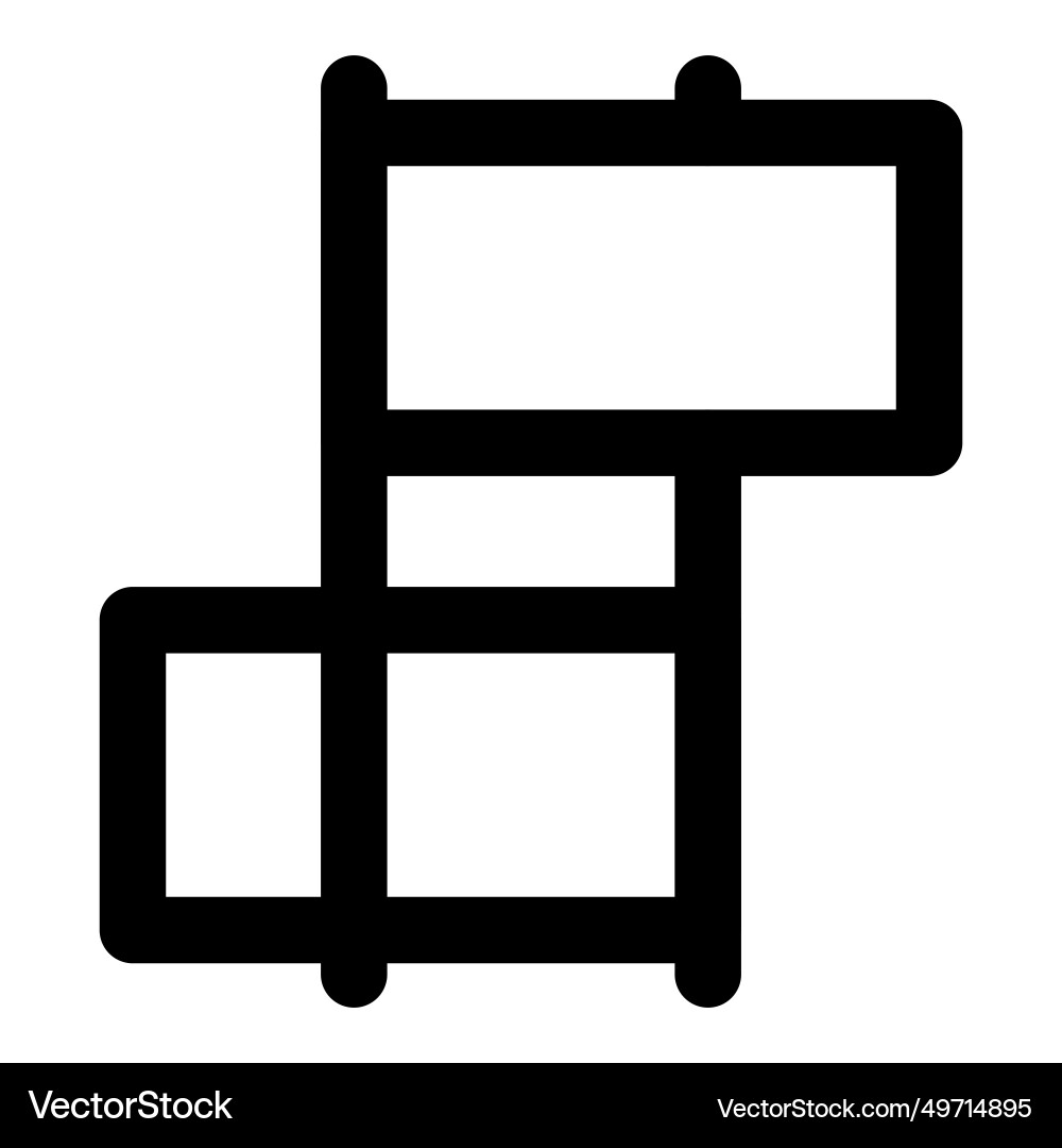 Flags use at station for signals vector image
