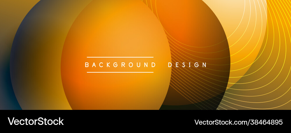 Gradient circles with shadows techno Gradient circles with shadows techno vector image