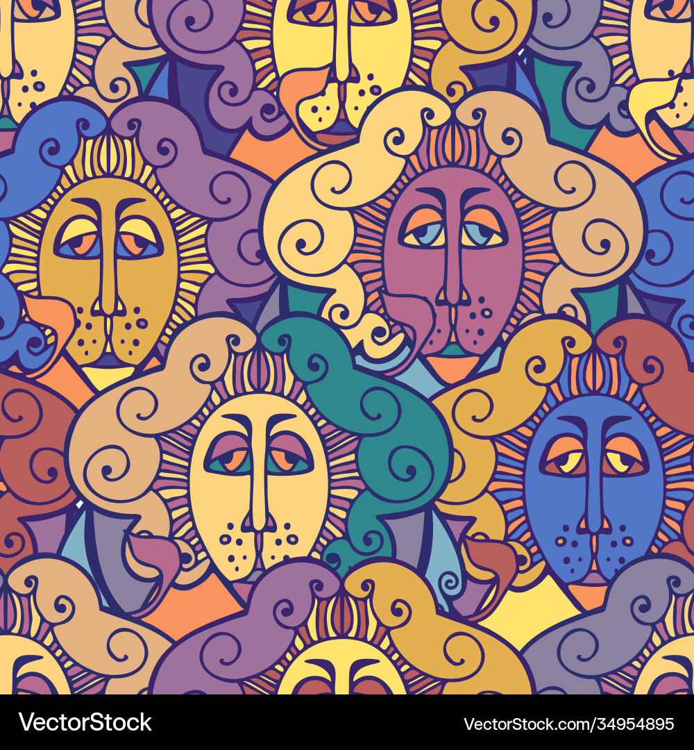 Seamless colorful pattern vector image