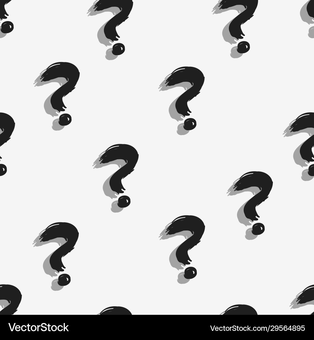 Seamless pattern question marks quiz background Seamless pattern question marks quiz background vector image