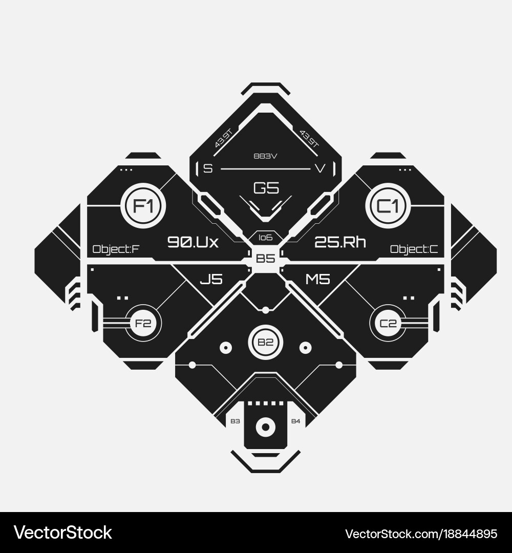 Tech Gradient Background vector image