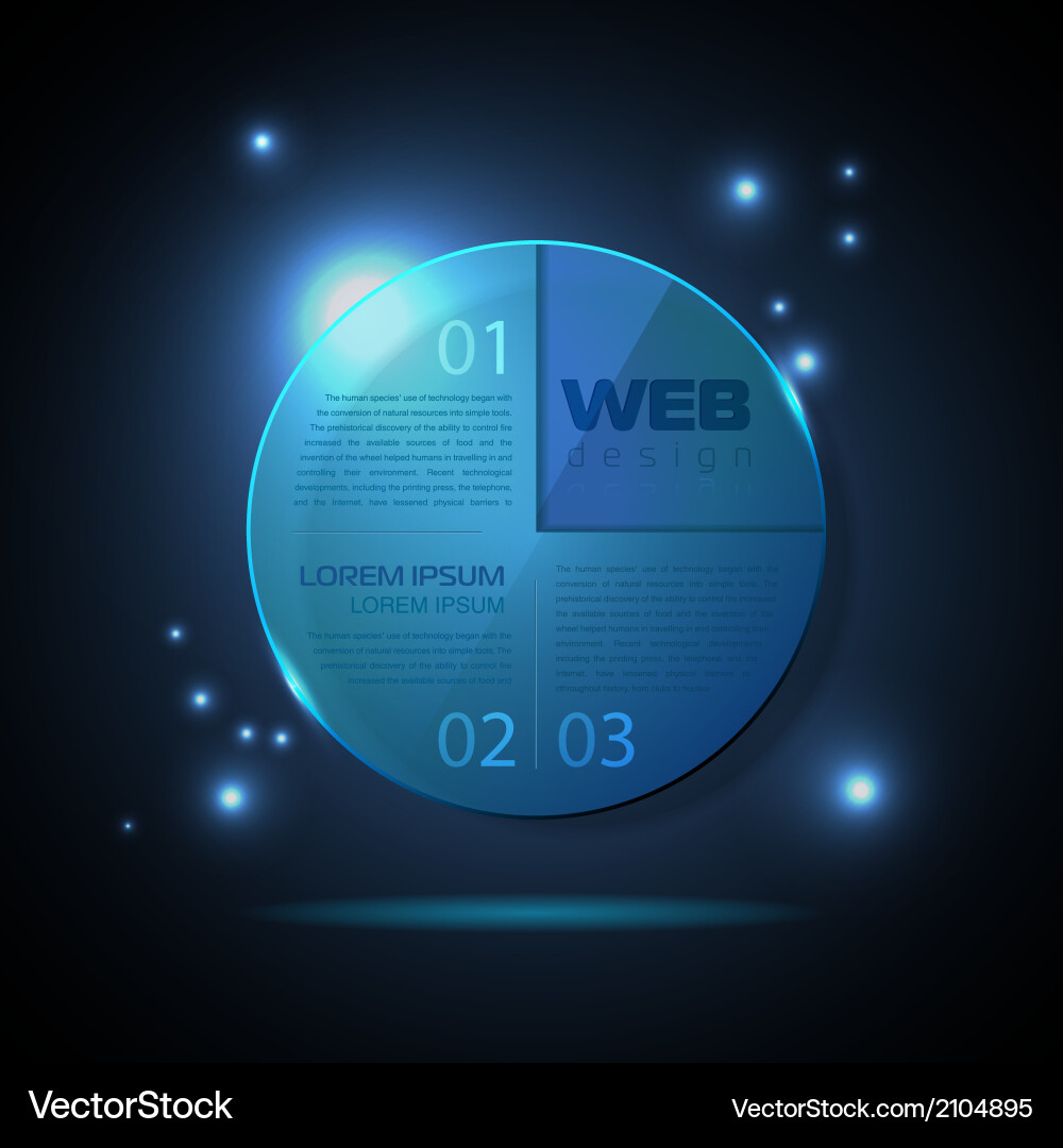Website template design technology background vector image