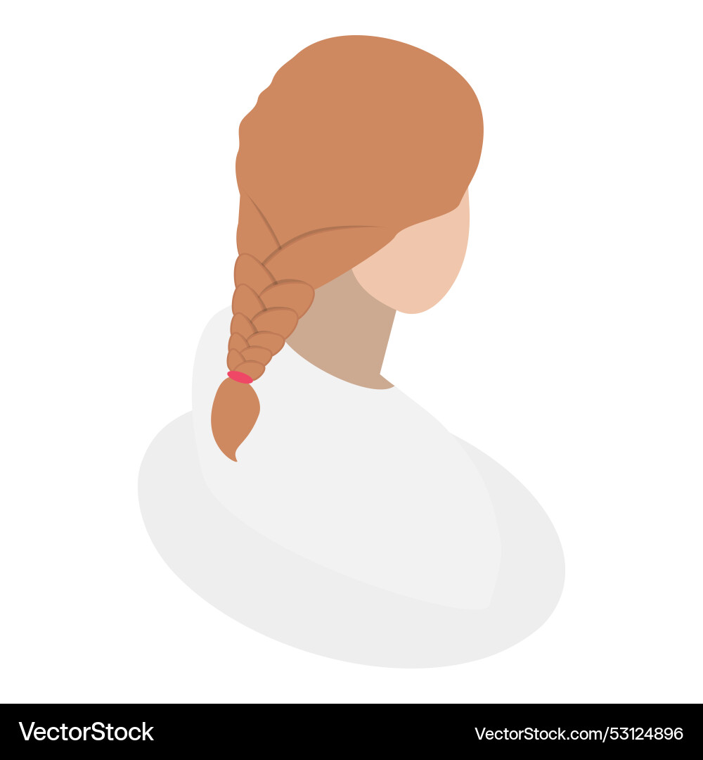 3d isometrischen flachen Satz von Damen Frisuren 3d isometrischen flachen Satz von Damen Frisuren vektorbild