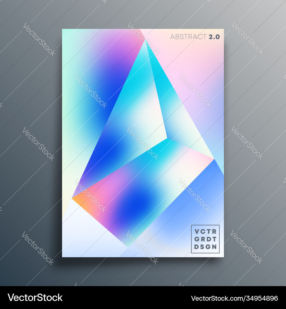 Gradient texture shape design for poster Gradient texture shape design for poster vector image