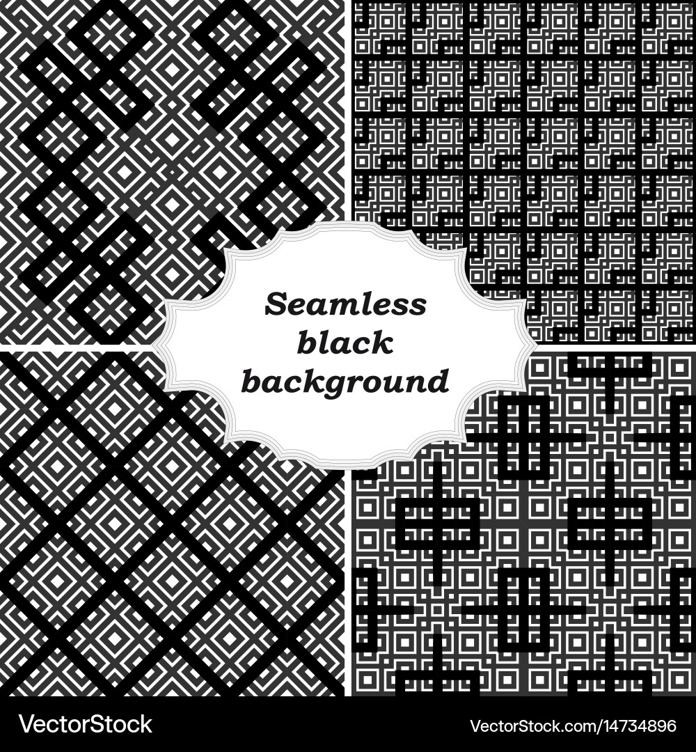Set of ornamental patterns for textures vector image