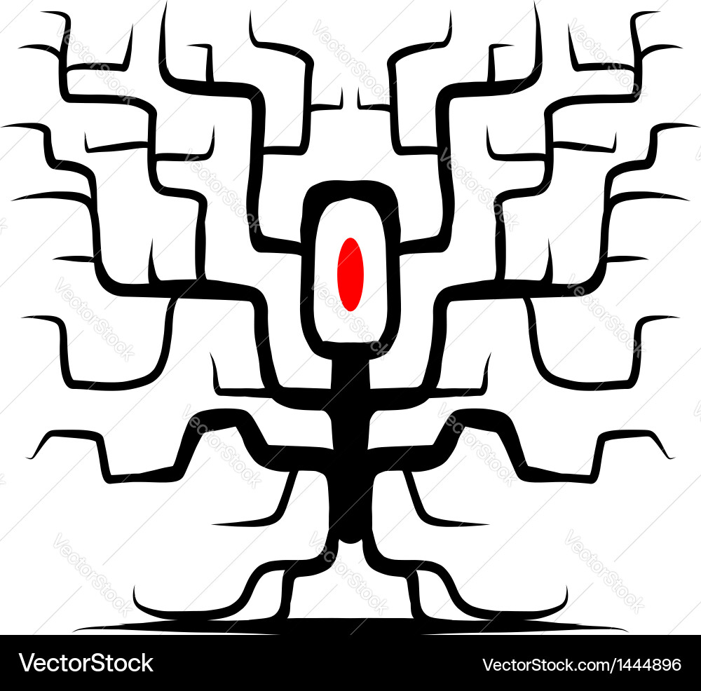 Tree trunk isolated for your design vector image
