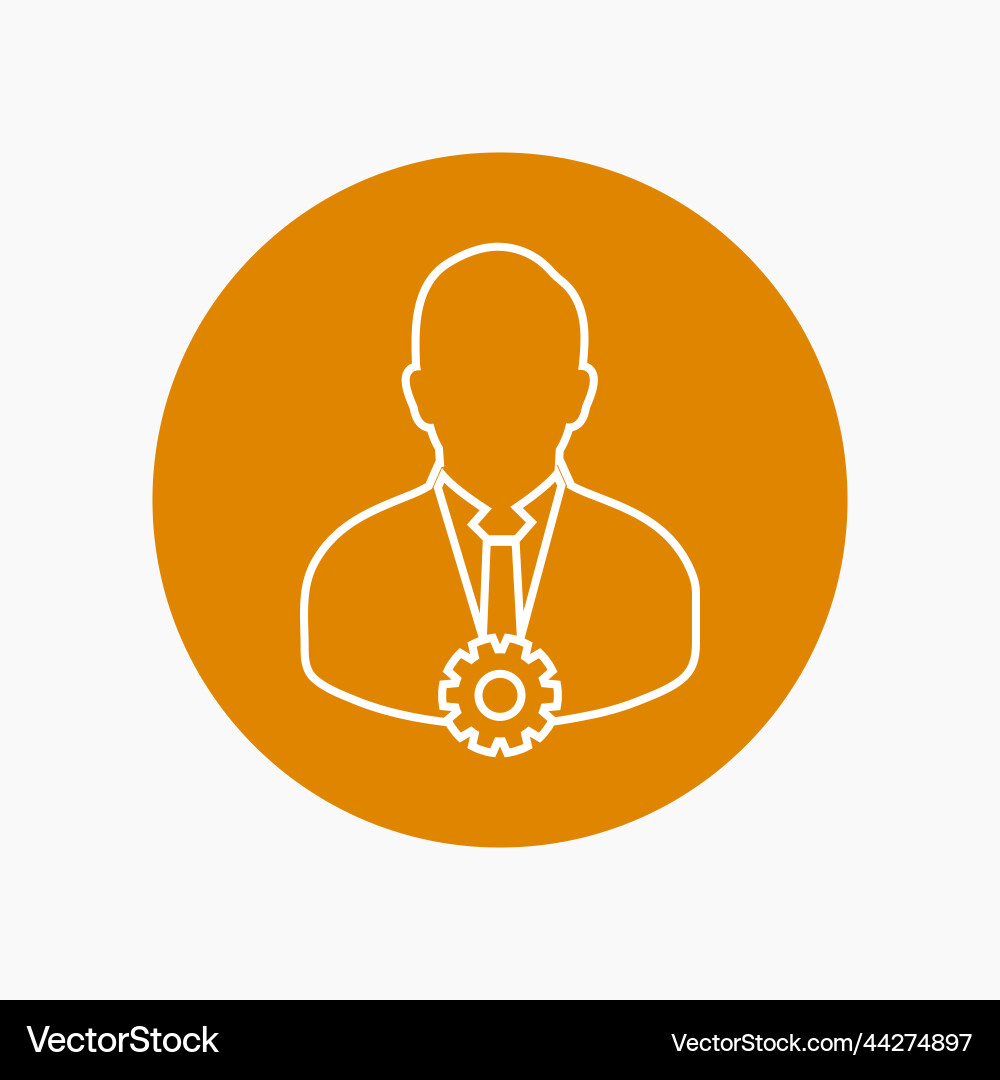 Account security icon colorful rounded style vector image