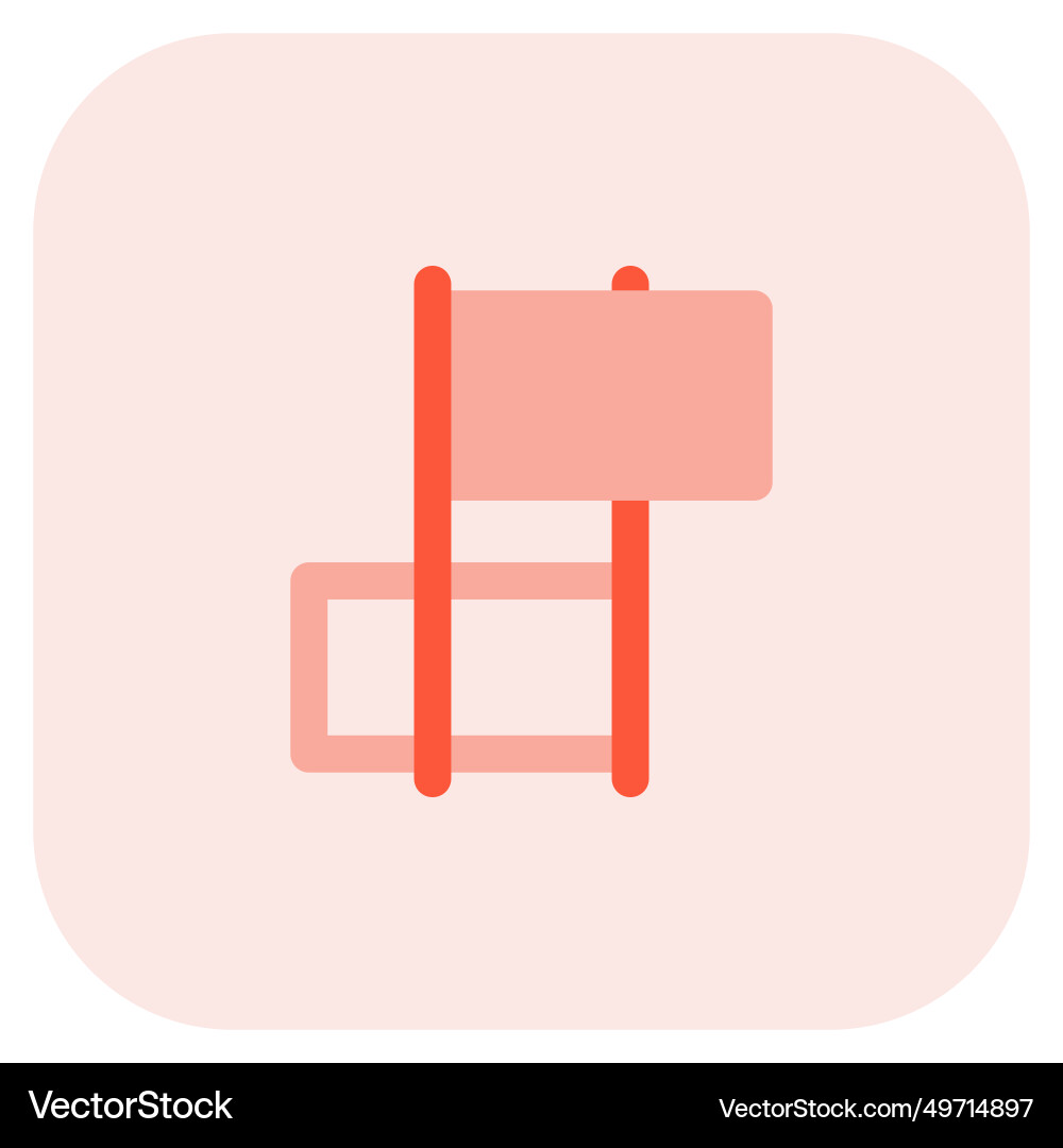 Flags use at station for signals vector image