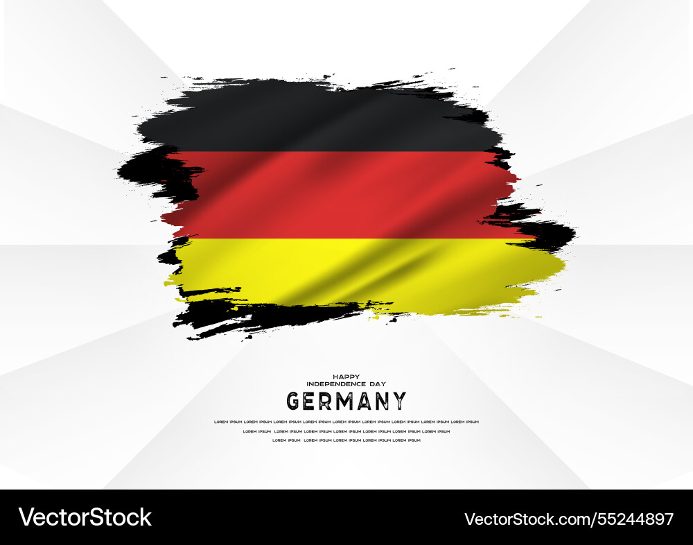 Happy independence day germany Happy independence day germany vector image