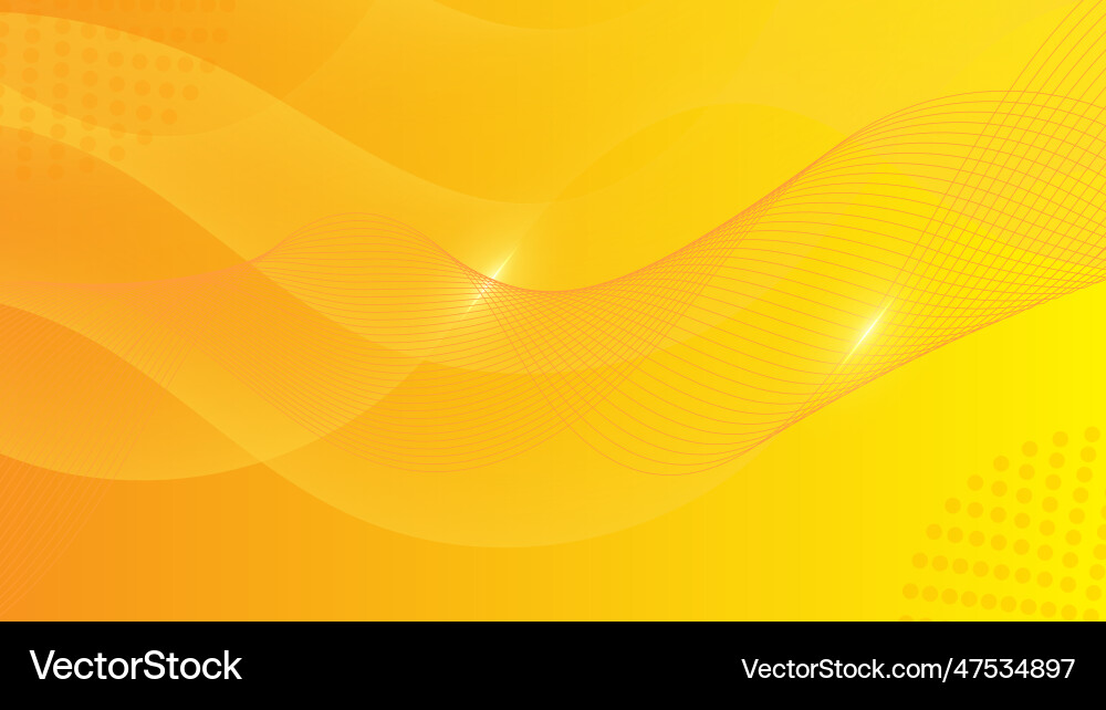 Orange yellow gradient dynamic abstract lines Orange yellow gradient dynamic abstract lines vector image