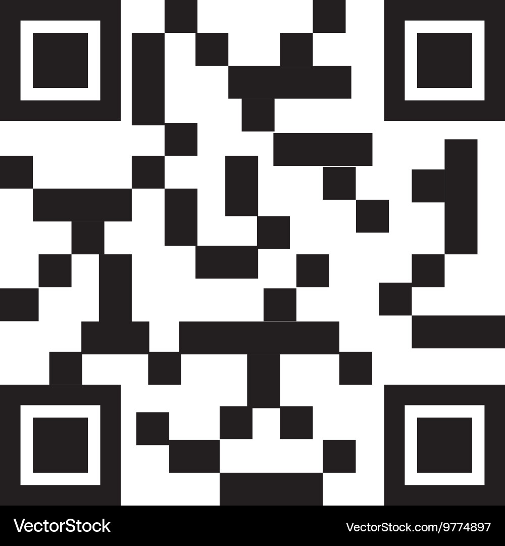 Quick response code isolated icon vector image