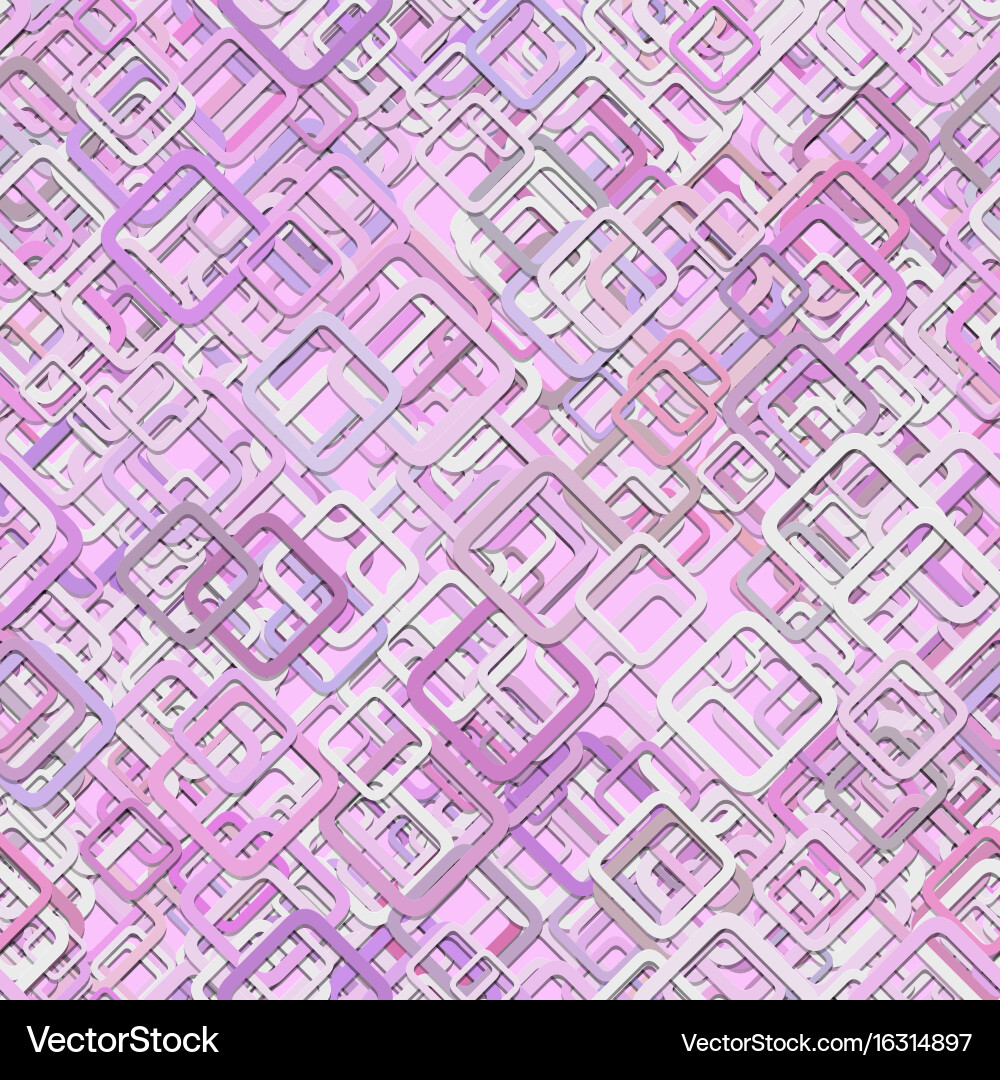 Seamless diagonal square pattern background vector image