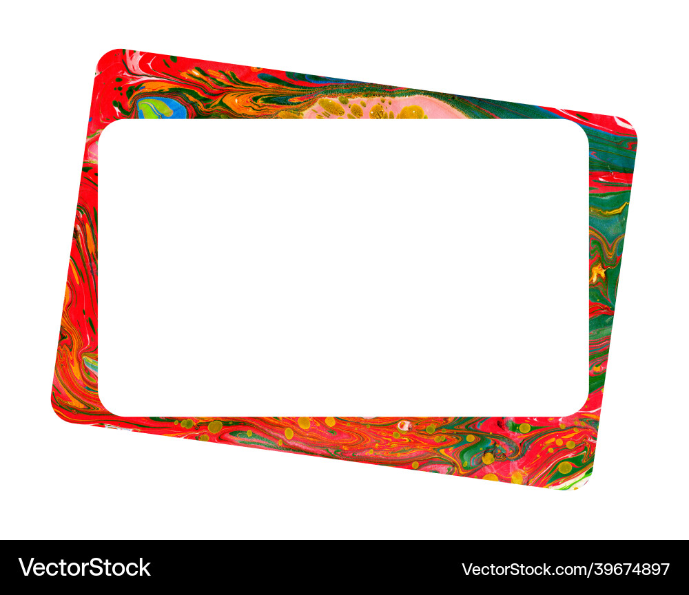 Simple rectangular frame with abstract watercolor Simple rectangular frame with abstract watercolor Vector Image
