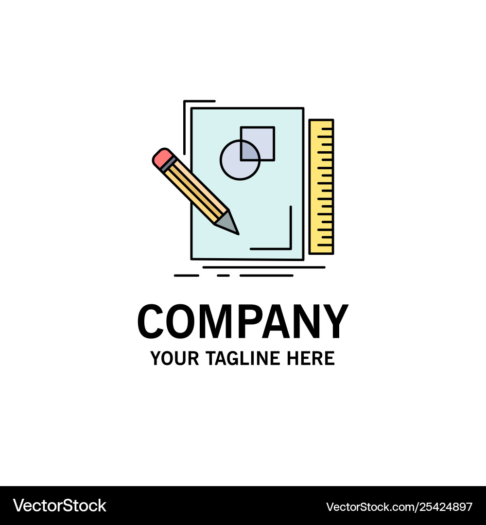 Sketch sketching design draw geometry flat color Sketch sketching design draw geometry flat color Vector Image