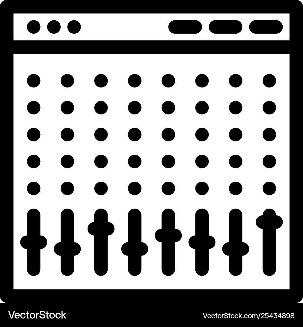 Console control controller hardware mixer blue Vector Image