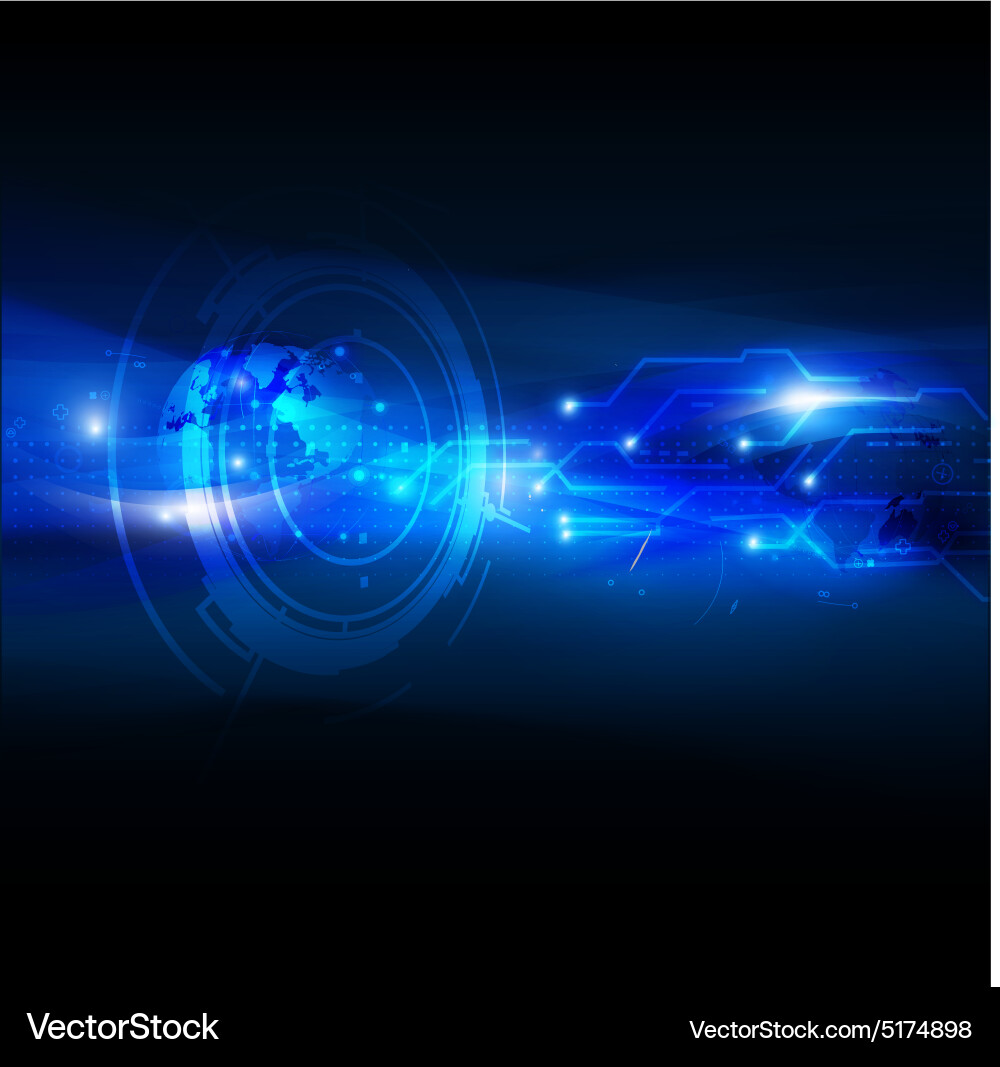 Digital Circuit Technology Background vector image